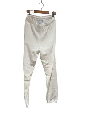 MORNING DIP white waffle lounge pants - size small
